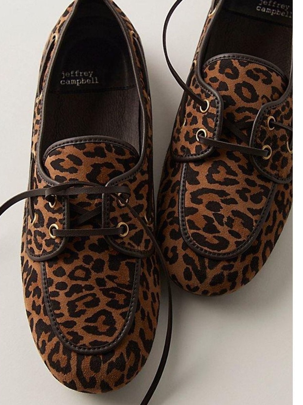 Jeffrey Campbell Brown Yachting Day Suede Boat Shoes Sz 7